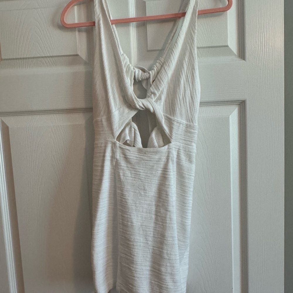 Free People Cream Mini Dress